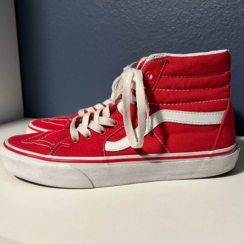 Vans Sk8-Hi Red Size 8